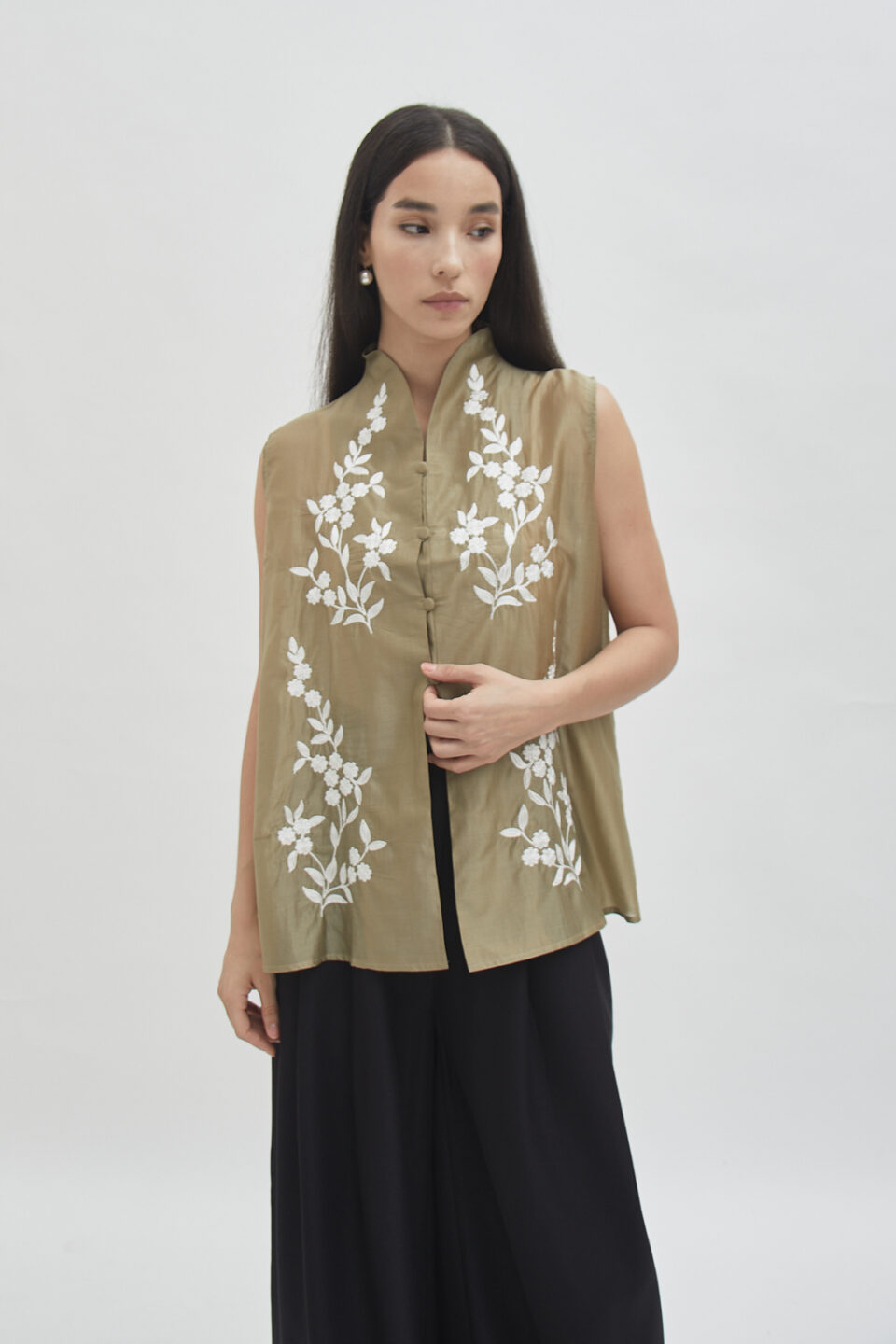 Savoy sleeveless top bronze - Image 7