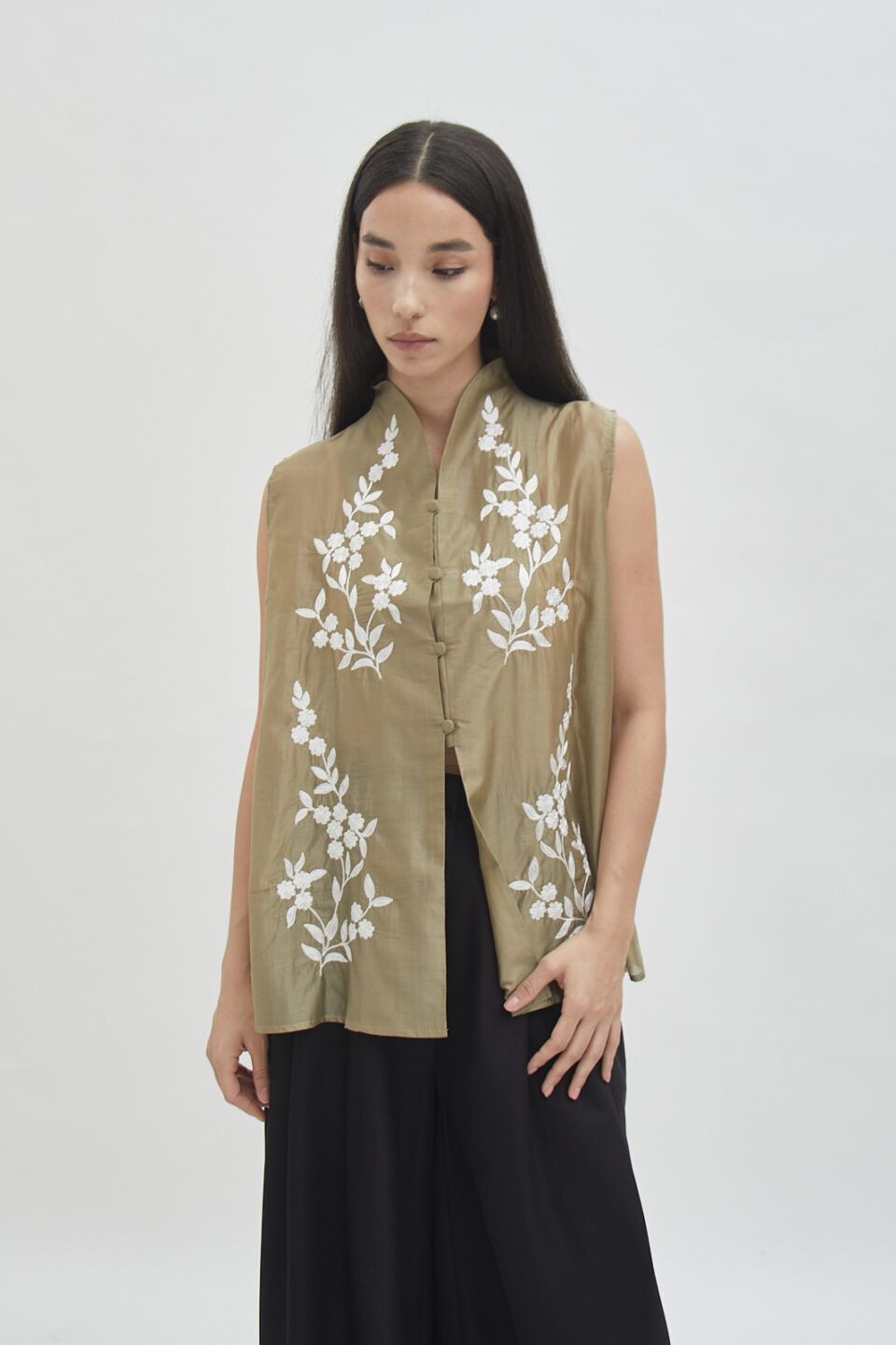 Savoy sleeveless top bronze - Image 6