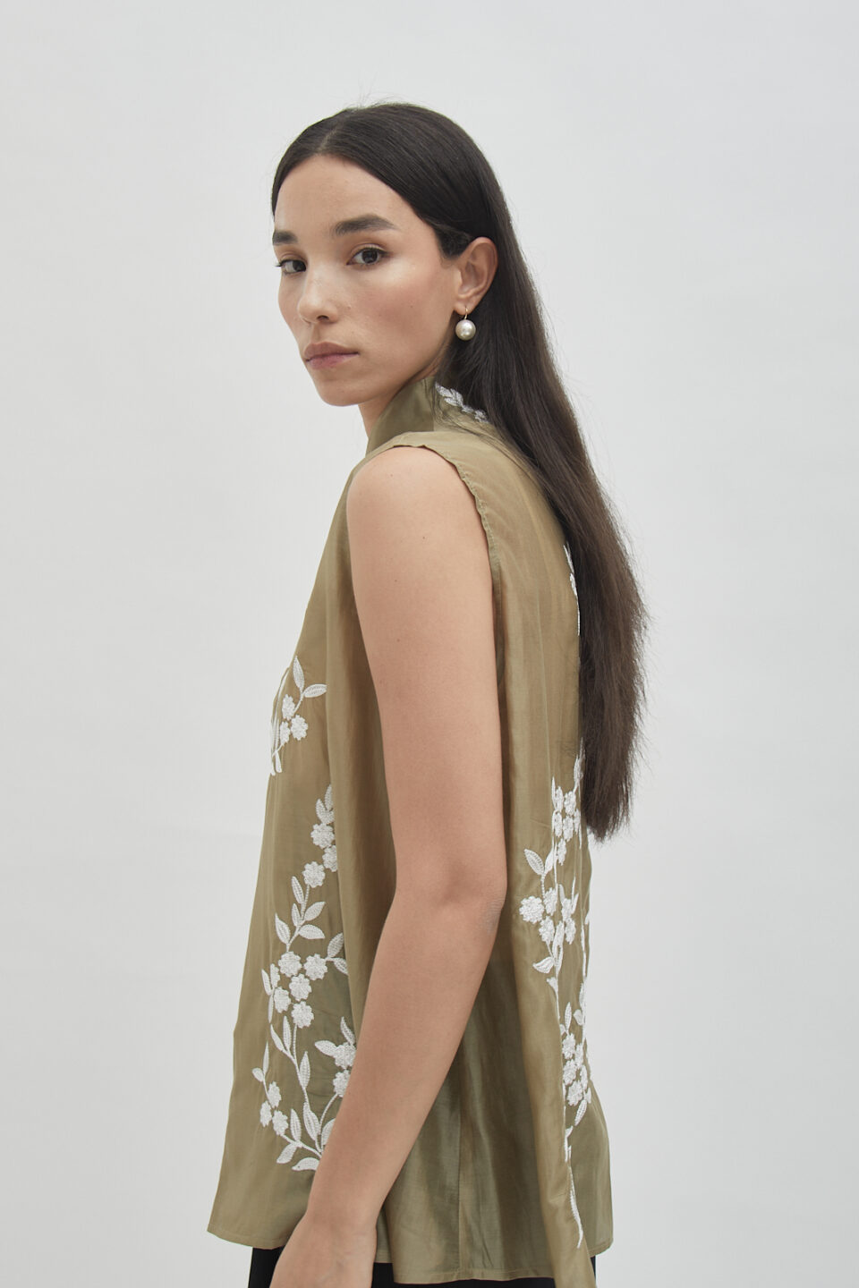 Savoy sleeveless top bronze - Image 2