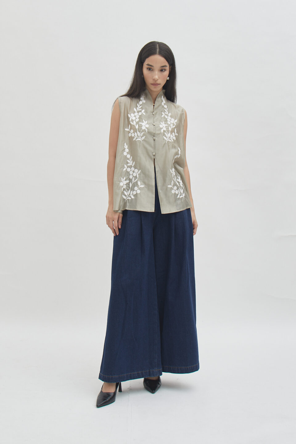 Savoy sleeveless top dusk - Image 2