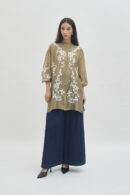 Savoy embroidered shirt in bronze