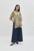 Savoy embroidered shirt in bronze
