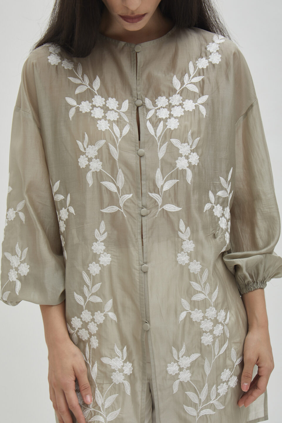 Savoy embroidered shirt in dusk - Image 9