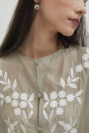 Savoy embroidered shirt in dusk