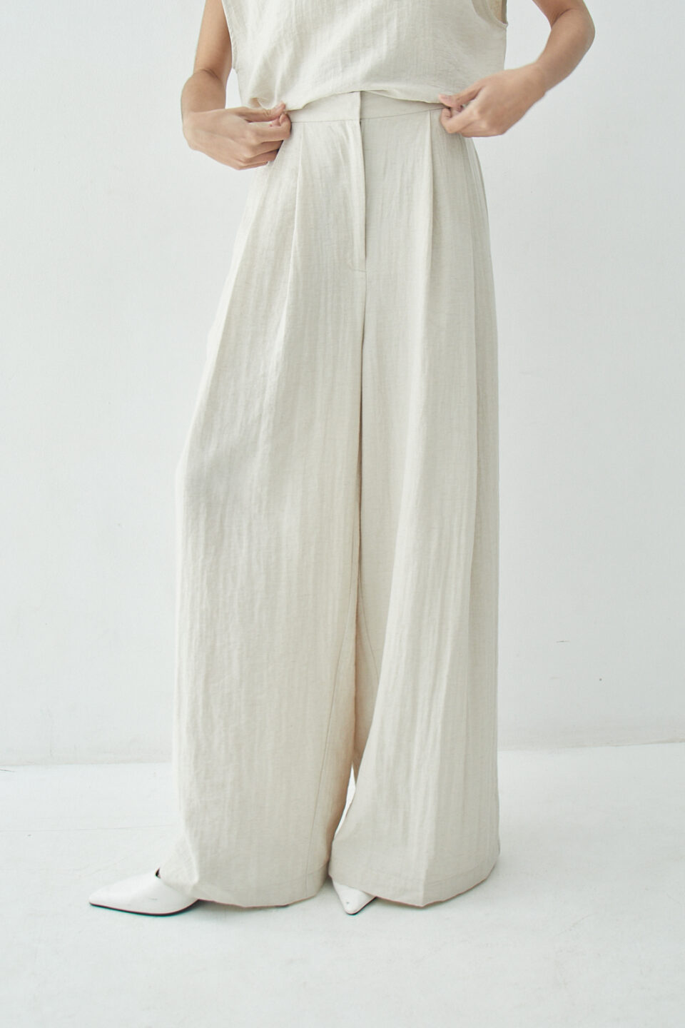 Parish Pants New Linen Ecru