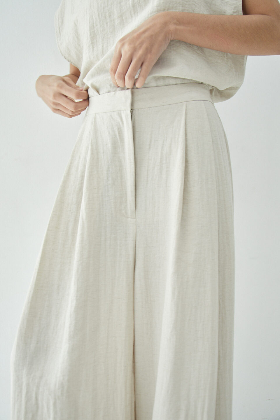 Parish Pants New Linen Ecru - Image 2