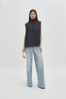Offset Shell Top Black