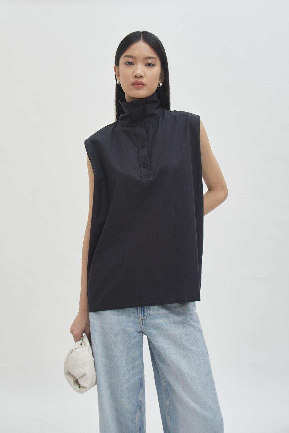 Offset Shell Top Black - Image 3