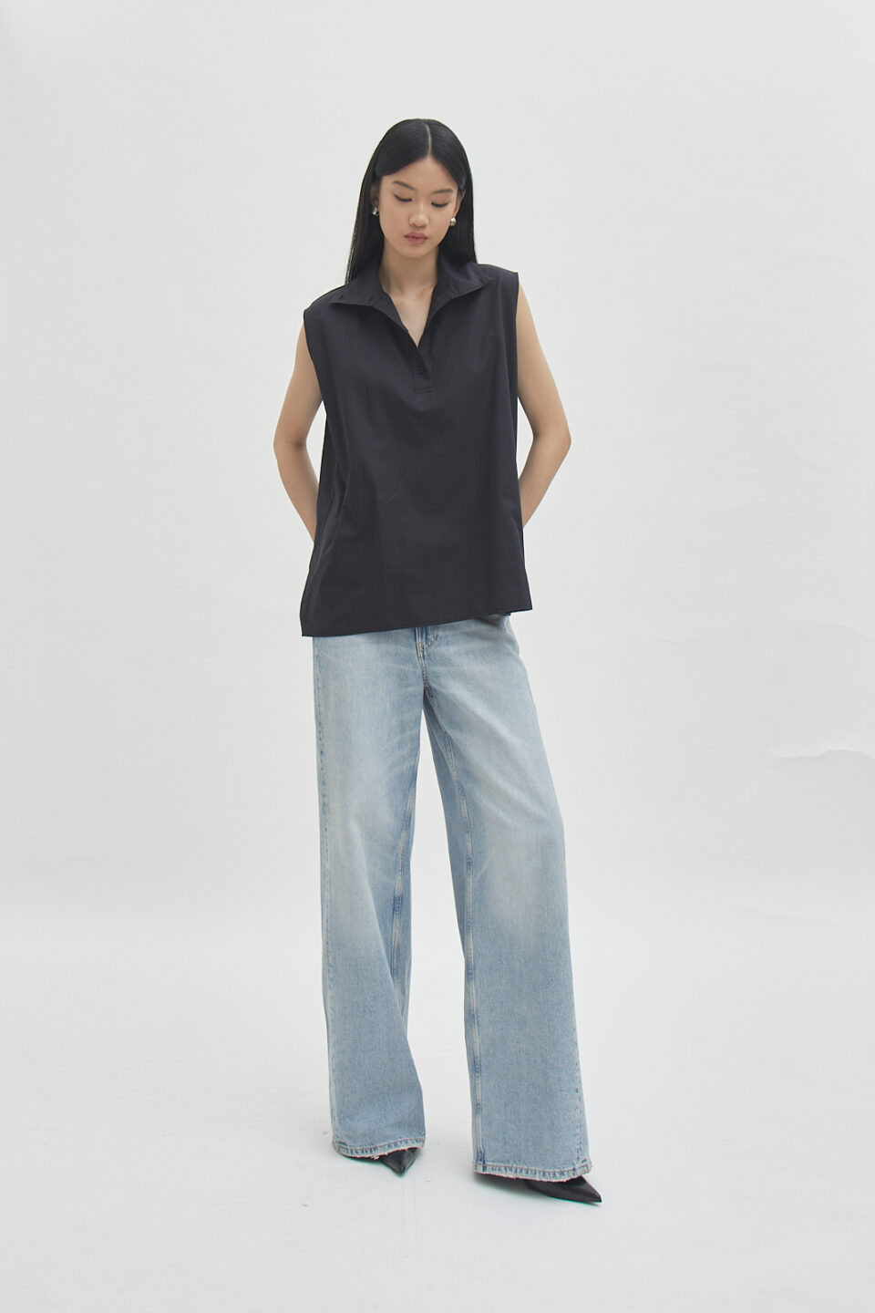 Offset Shell Top Black - Image 4