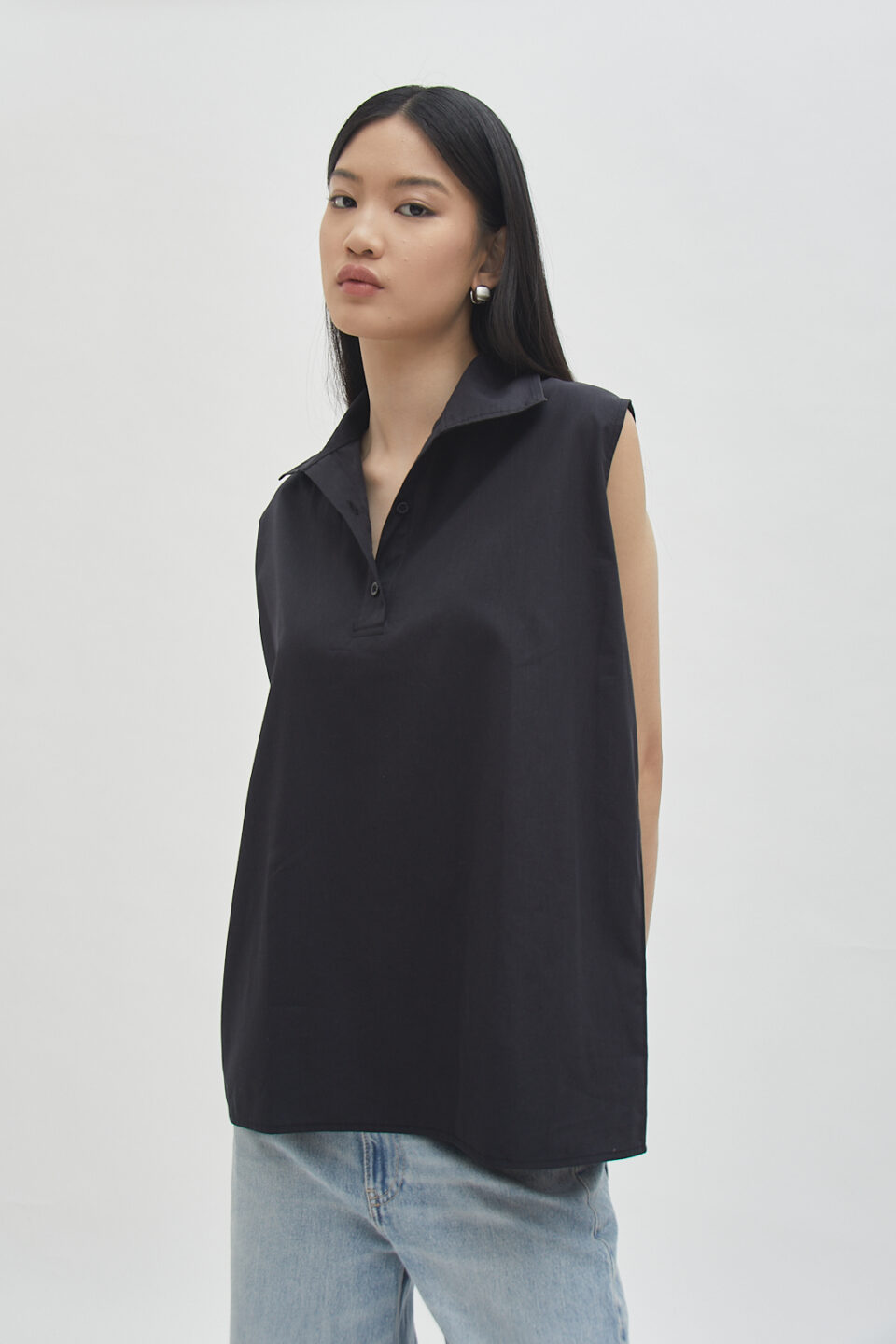 Offset Shell Top Black - Image 8