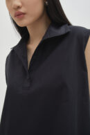 Offset Shell Top Black