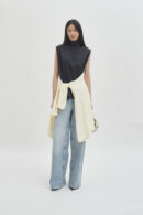 Offset Shell Top Black