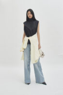 Offset Shell Top Black