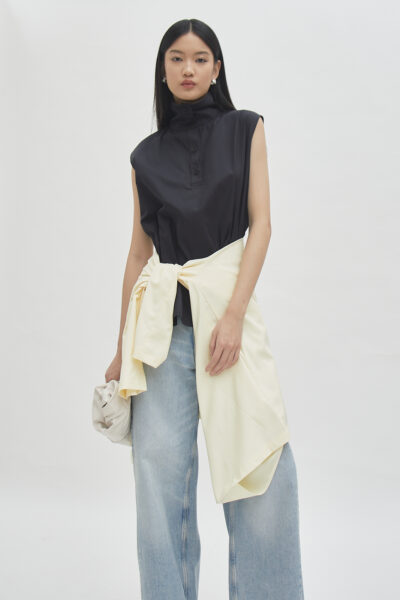 Offset Shell Top Black