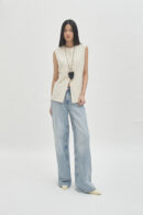 Mia Vest Linen Butter