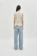 Mia Vest Linen Butter