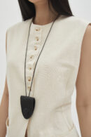 Mia Vest Linen Butter