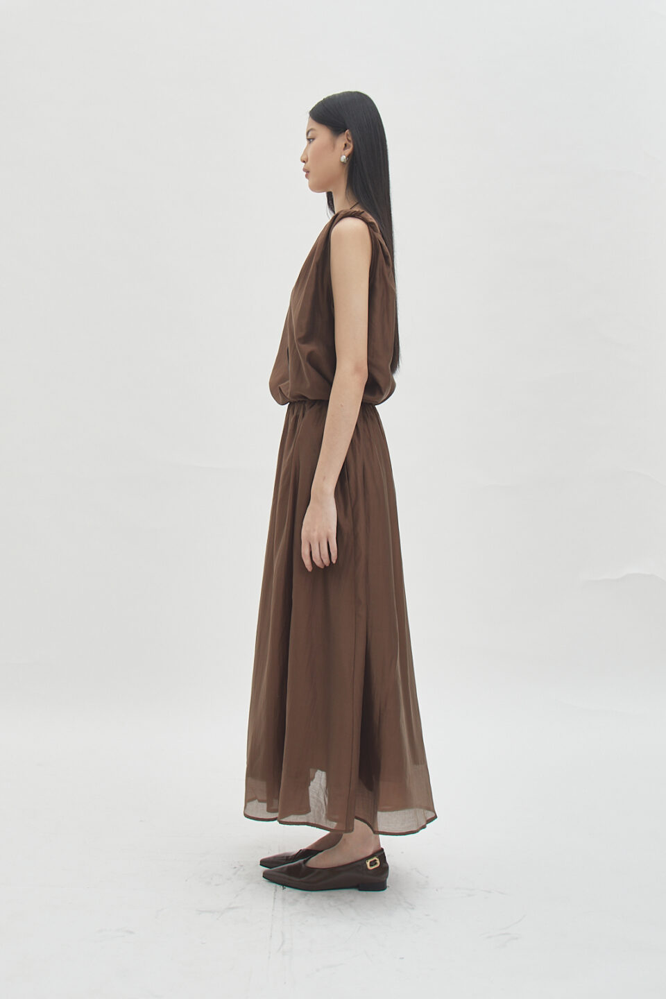 Float Skirt in Umber - Image 3