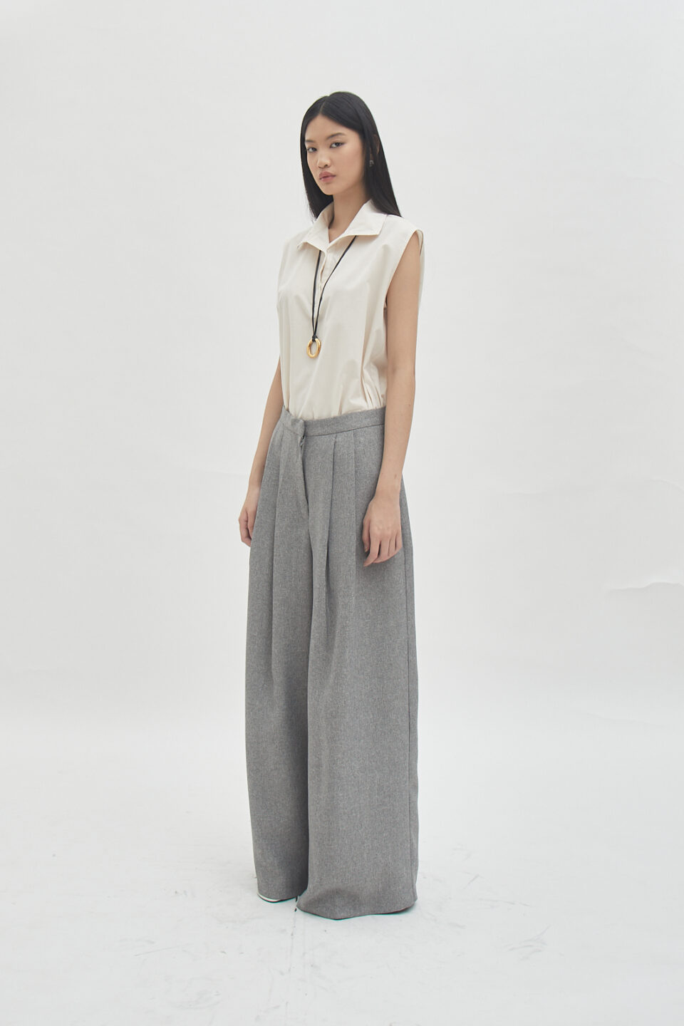 Roman Tweed Pants in Mist - Image 5