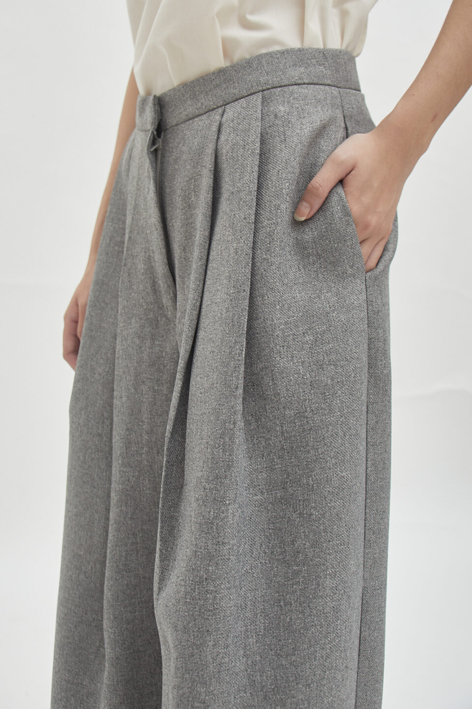 Roman Tweed Pants in Mist - Image 3