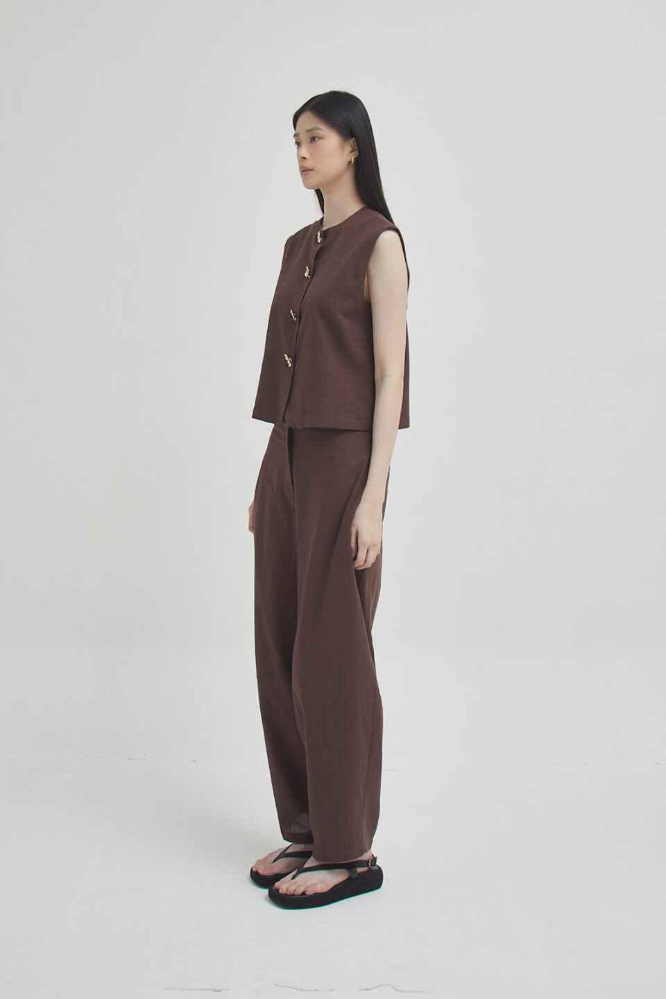 Petal Top Brown - Image 5