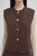 Petal Top Brown