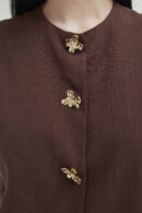 Petal Top Brown