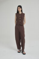 Petal Top Brown