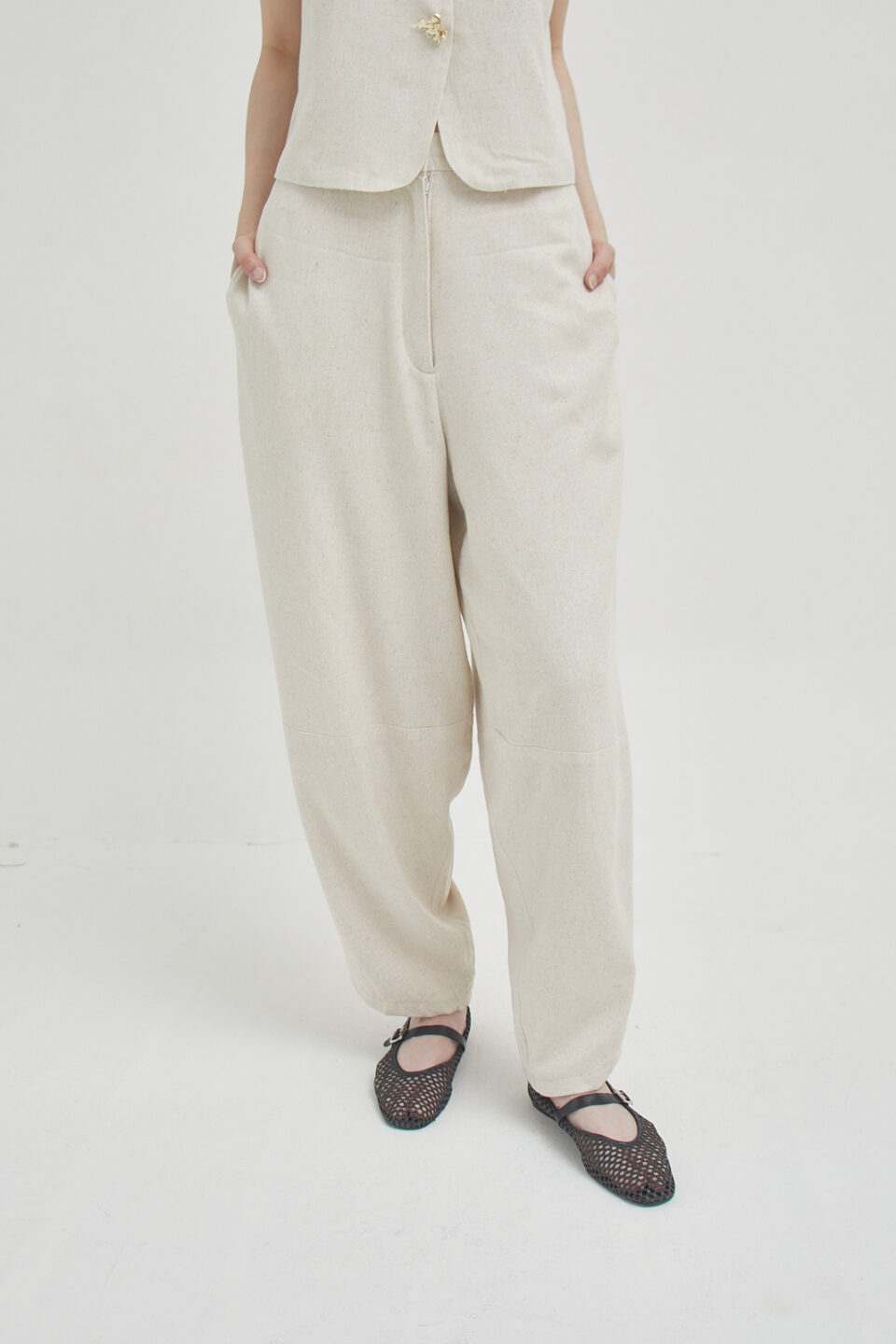 Curve Pants Linen