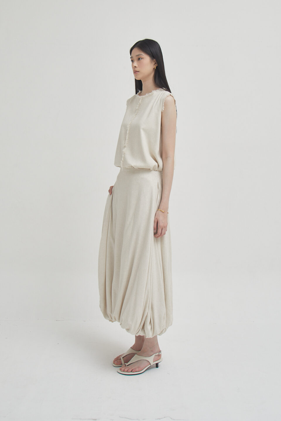 Draw Skirt Linen - Image 3
