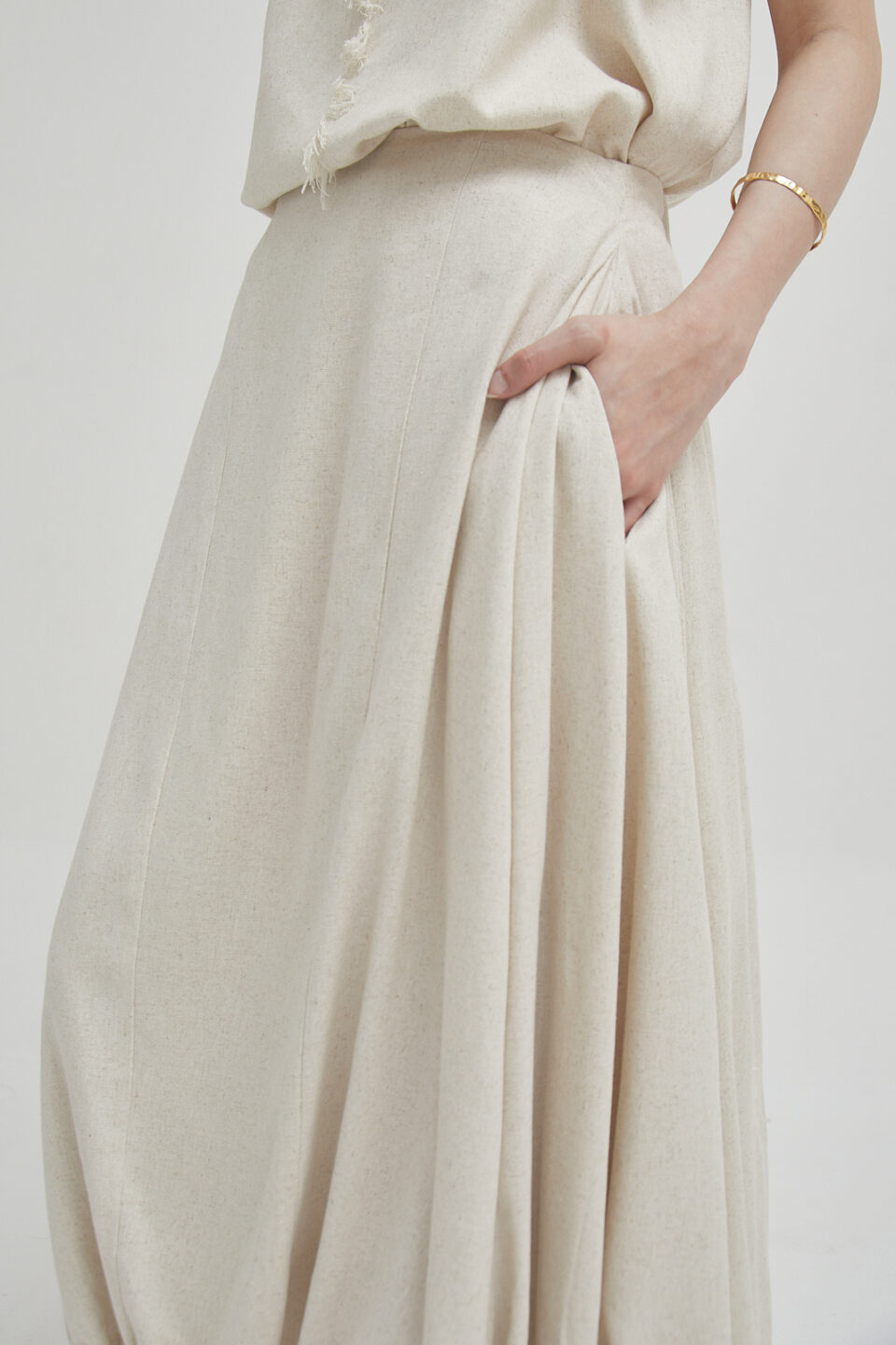 Draw Skirt Linen - Image 7