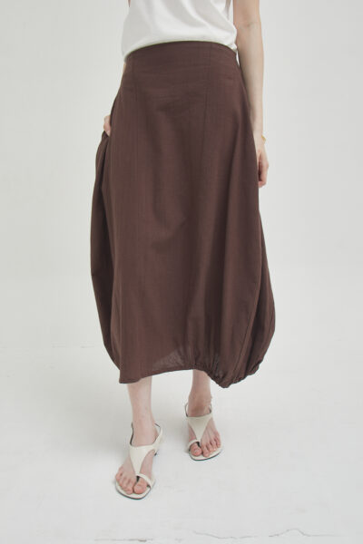 Arc Skirt Brown