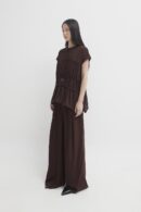 Roma ruched top oxide brown