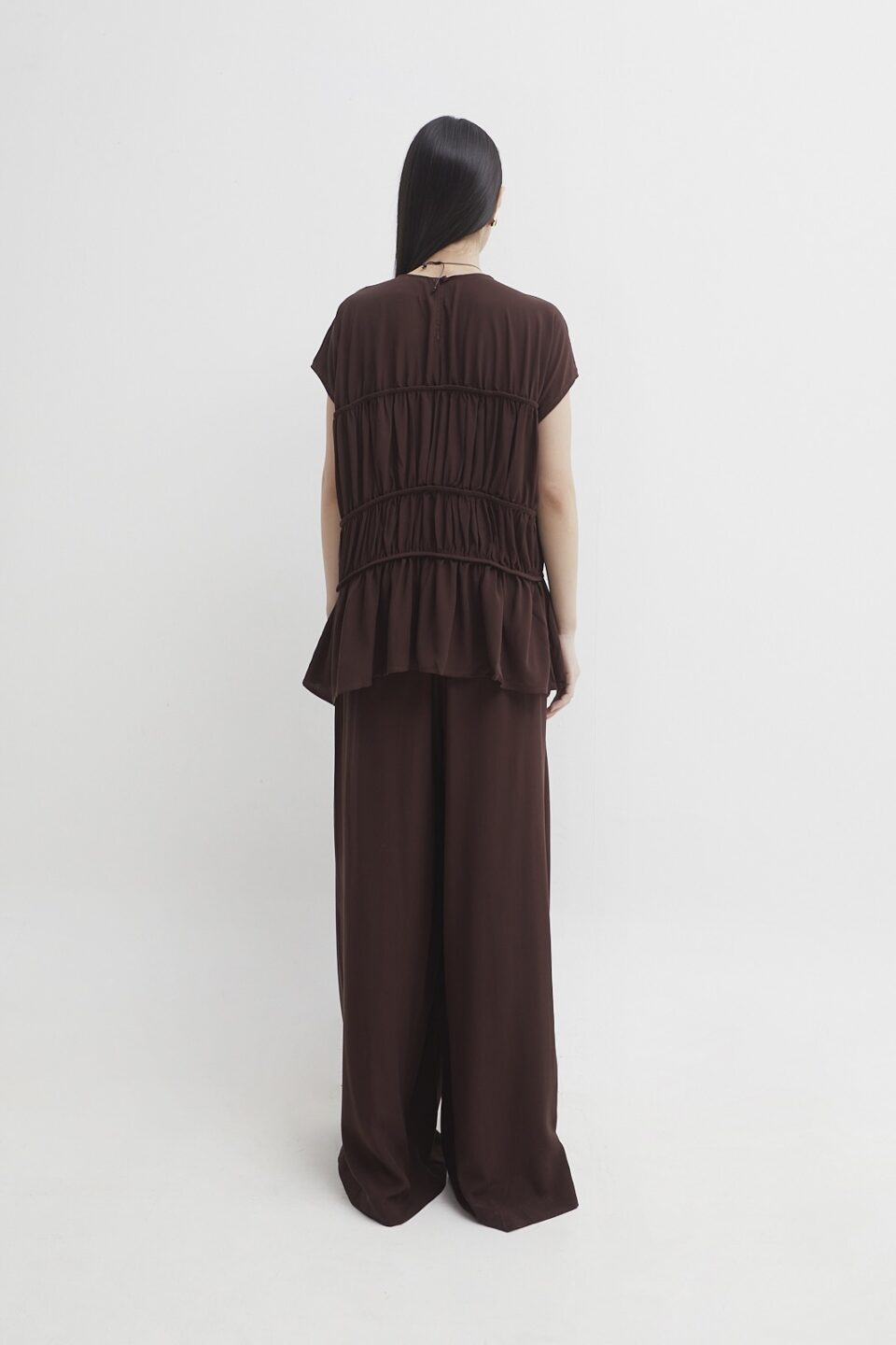 Roma ruched top oxide brown - Image 5
