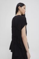 Roma ruched top black