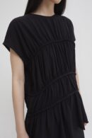 Roma ruched top black