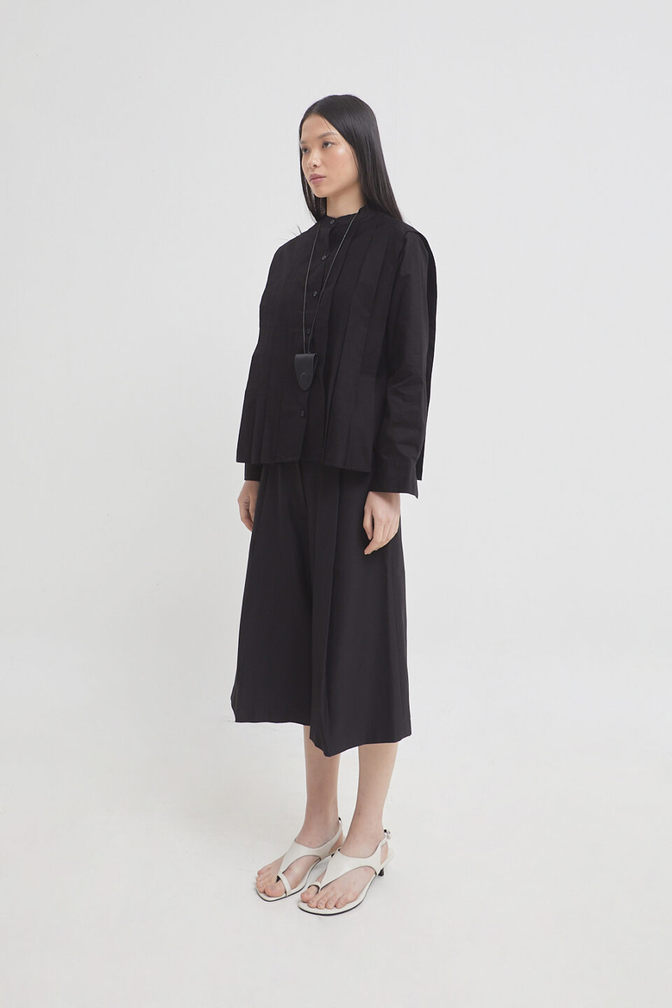 Kyoto shirt black cotton - Image 3