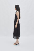 Veil sateen skirt black