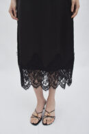 Veil sateen skirt black