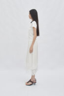 Veil sateen skirt broken white