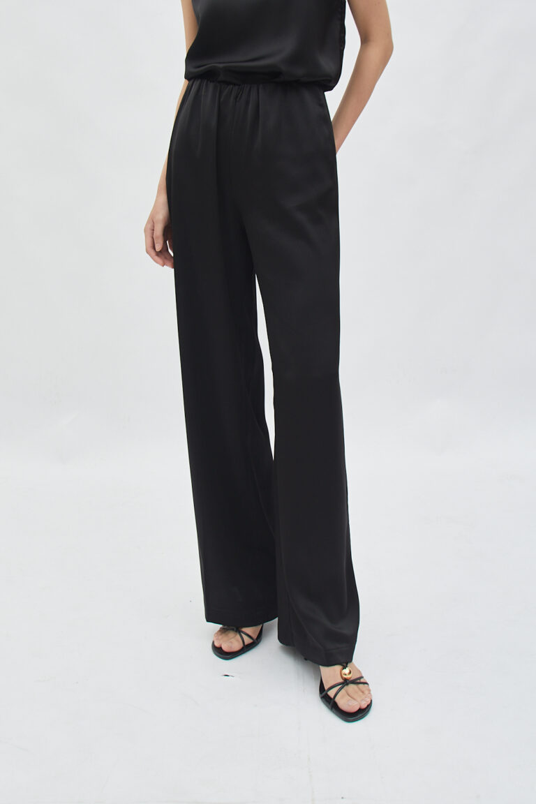 Forme Saten Trousers Black