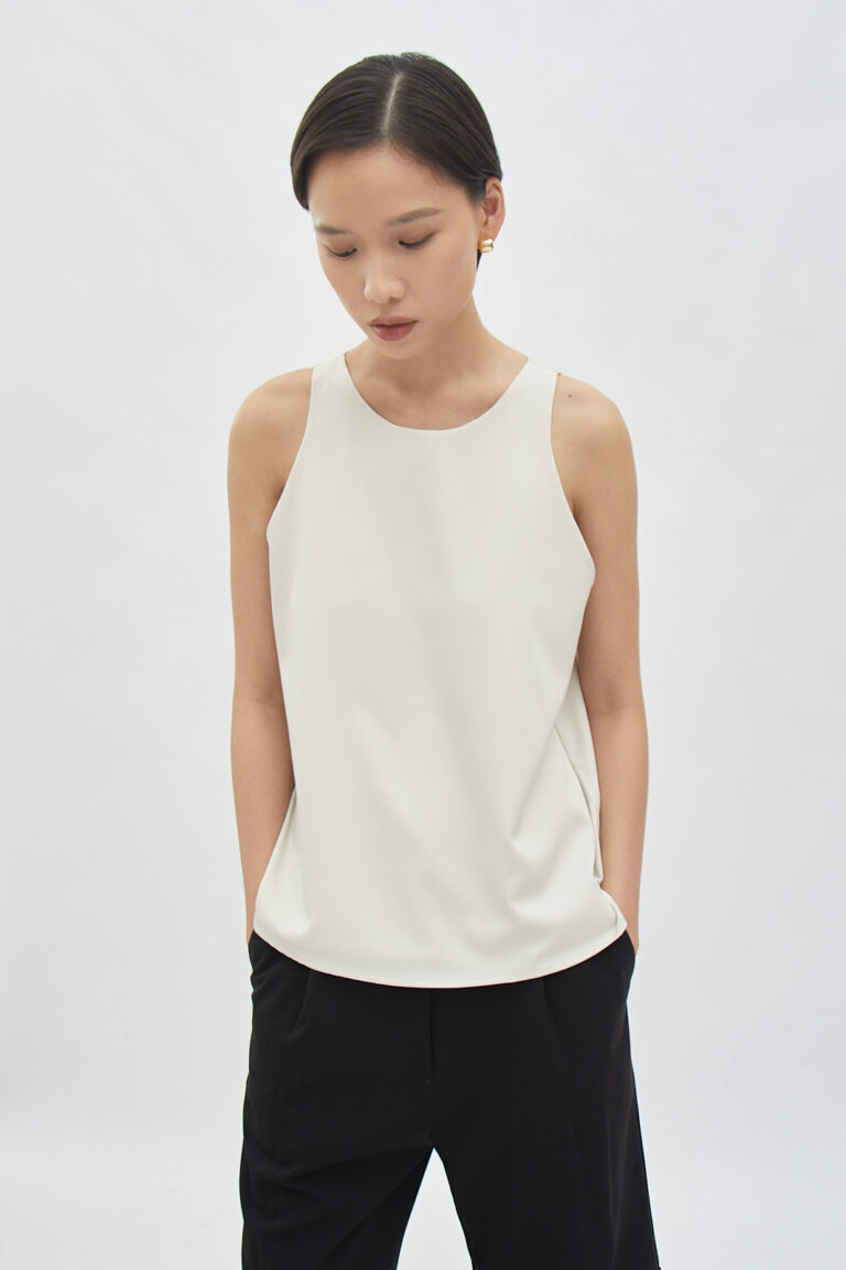 Forme Sateen Tank Bone