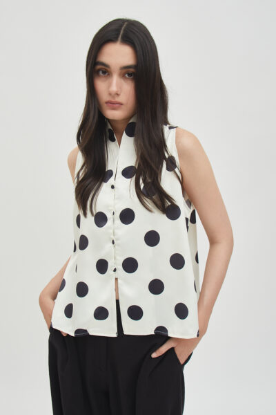 Dot Pop Ivory Top