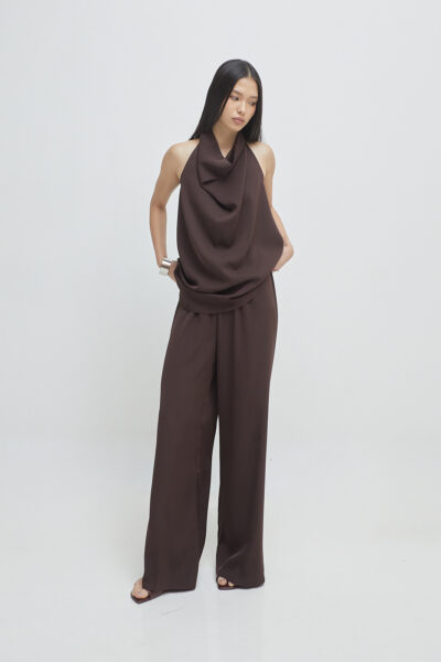 Mya Halter Top Brown