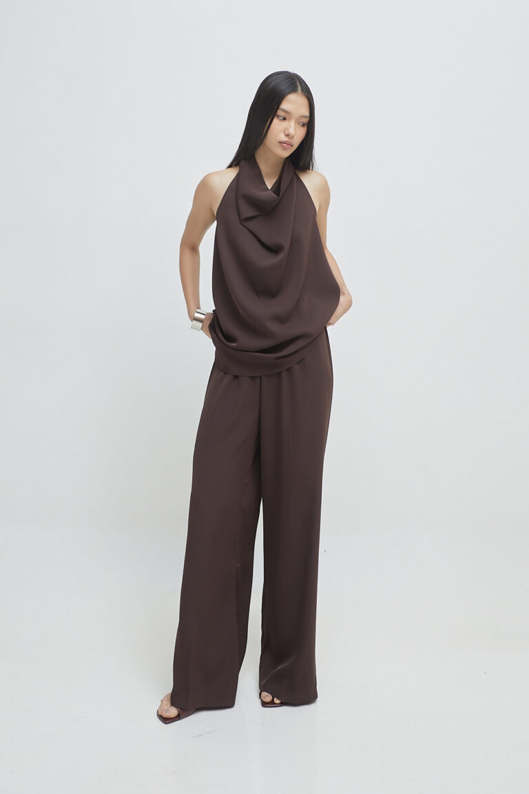 Mya Halter Top Brown