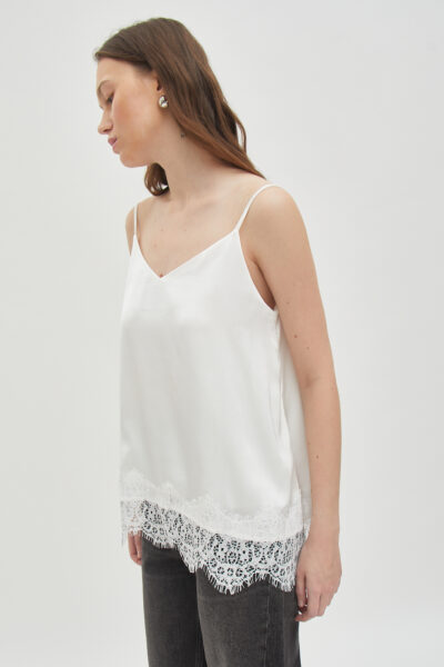 Tonya Lace Tank Ivory