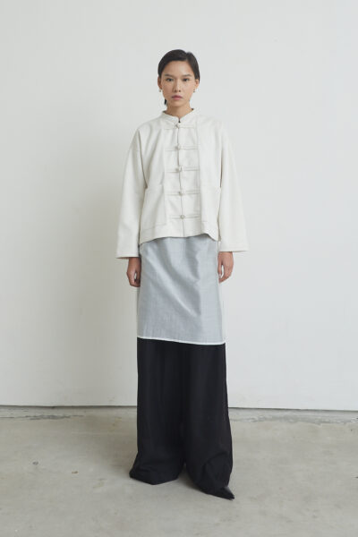 Mai Jacket in Bone Suede