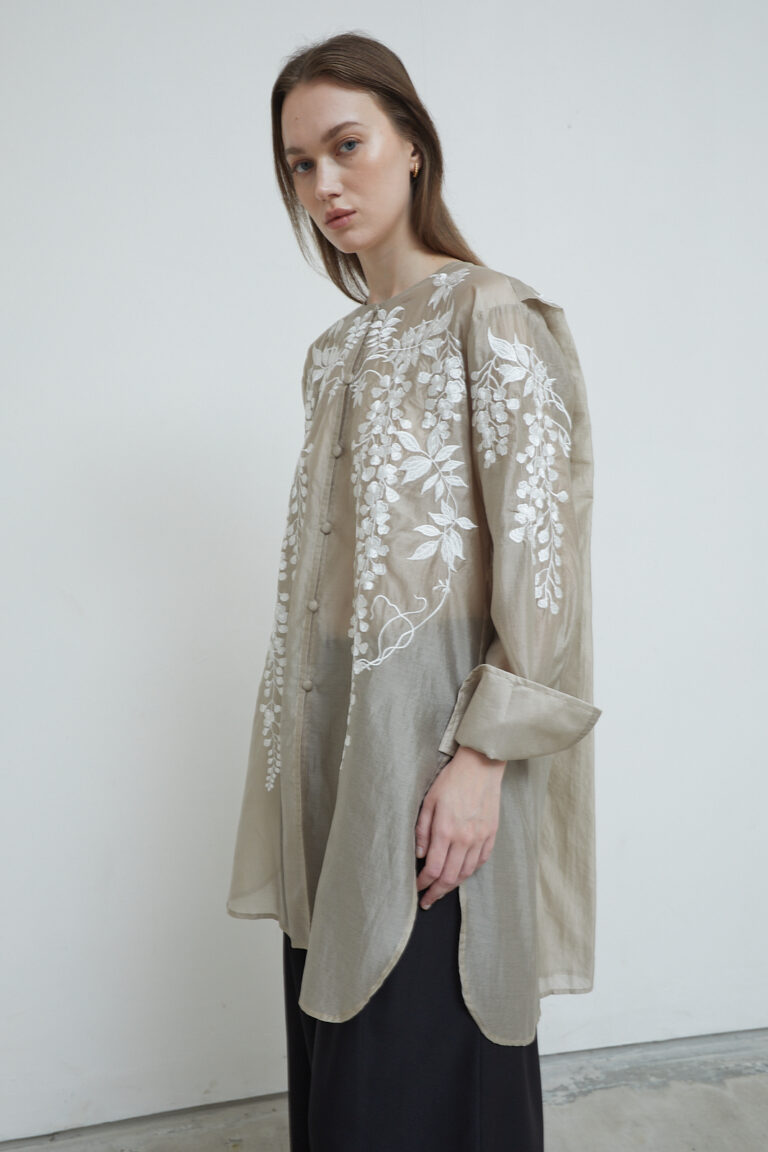 Maiden Embroidered Shirt in Dusk