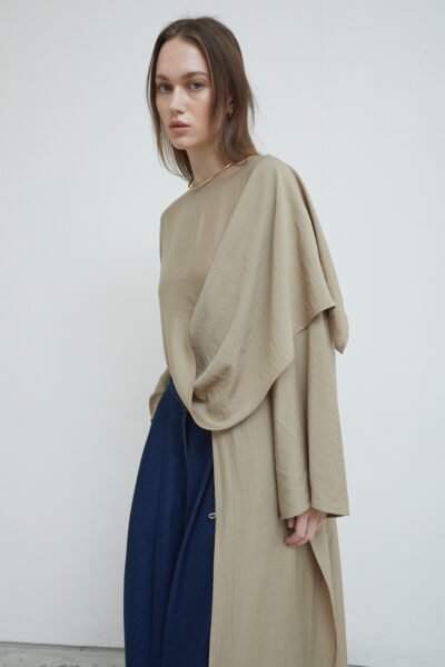 Phoebe Multiway Tunic in Taupe