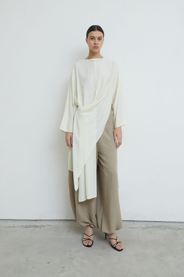 Phoebe Multiway Tunic in Porcelain